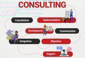 a business presentation of a salesforce consulting consulting firm