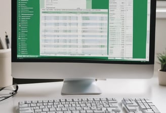 A laptop displaying a wireframe design for a website. The screen shows multiple pages with sections labeled for a landing page, product details, and about information. The background contains a blurred backpack.