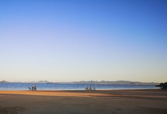 Lange stranden langs het mar menor