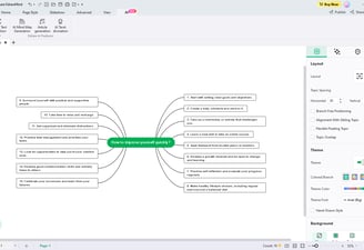 Screenshot showing how to use Wondershare Edrawmind for topic brainstorming