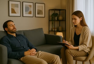 Hypnotherapy session for anxiety and transformation
