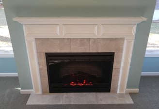 Electric Fireplace Remodel