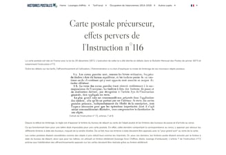 Effets pervers de l'Instruction n°116