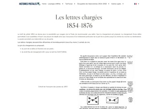 Lettres Chargé