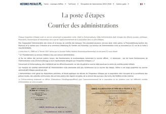 Occupation Valenciennes Contrôle courrier administratif