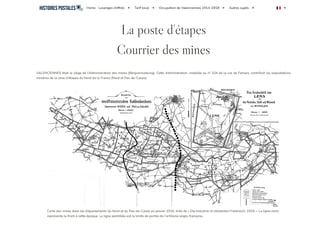 Occupation Valenciennes courrier des mines Bergverwaltung