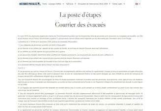 Courrier des évacués