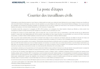 La Poste d’étapes 1914-1918 Travailleurs civils