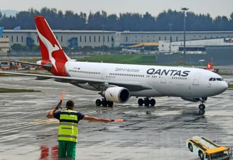 Qantas Plane Landed