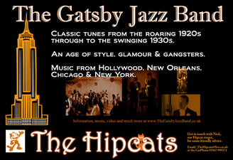 The Gatsby Jazz Band - 1920s & 1930s band for hire for weddings and events - Bristol, Birmingham, Oxford, Southampton, Exeter