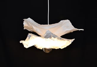 fleur suspension papier luminaire sète