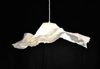 fleur suspension papier luminaire sète
