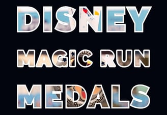 Disney Magic Run Race Medals