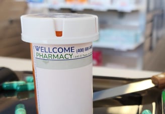 Wellcome Pharmacy prescription vial