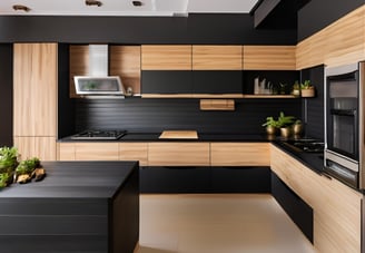 Cool Black Kitchen Design