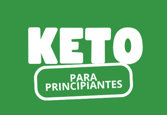 a green background with a white sign that says keto