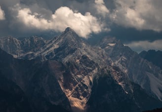 Lumière d'orage vu des Cinque Torri