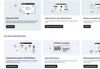 Screenshot of the Copy.ai dashboard