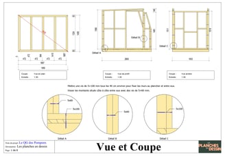 Plan vue et coupe