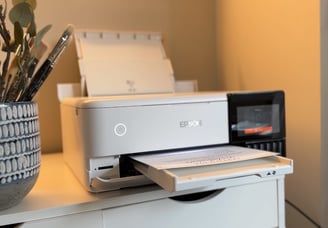 Using the Epson Et-8500 printer to print certificates of authenticity