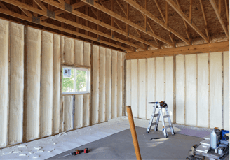 spray foam insulation bedroom in conroe, texas
