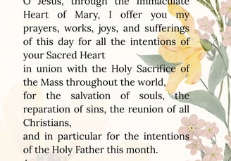 Morning offering prayer