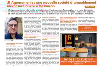article de presse hebdo25 LR Agencements