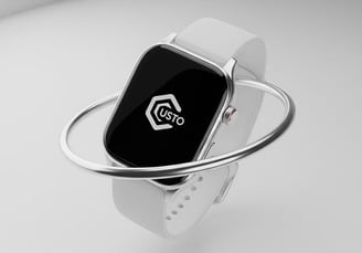 3D rendered product mockup with custom logo.