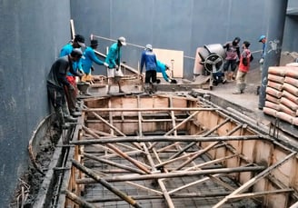 kontruksi kolam renang yang sesuai standar industri kolam renang oleh dayanapool
