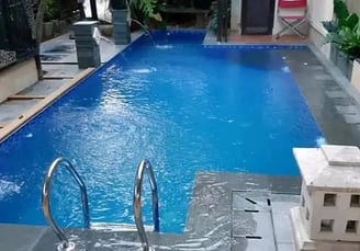Proyek kolam renang Dayanapool yang selesai dibangun