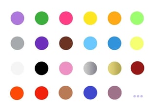 palette de couleurs multicolor
