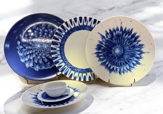 Assiette en porcelaine de Havilland, limoge