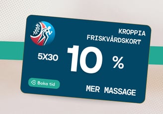 Använd ditt friskvårdsbidrag till massage - Klippkort 5x30 min