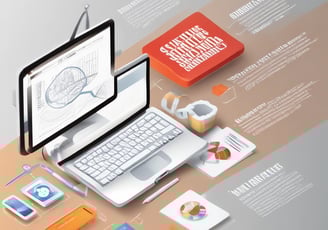 Image of a laptop designing a website