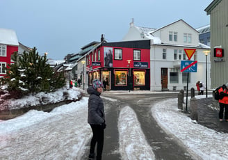 around the streets of Reykjavik, Iceland