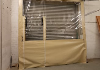 pvcfab rolller door curtain, heavy duty pvc fabic