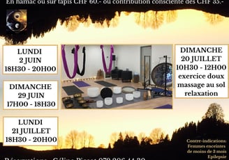 Prochaines dates de bain sonore
