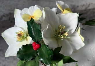 Sugar Flowers For Cakes Christmas Rose