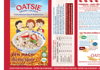 yến mạch dinh dưỡng nguyên chất Canada Oatsie 300g