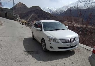 A car in the mountains