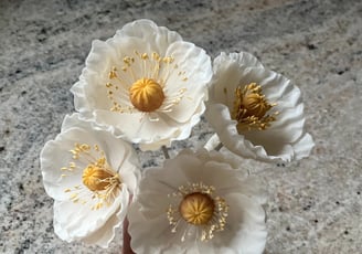 Poppy Sugar Flowers For Cakes