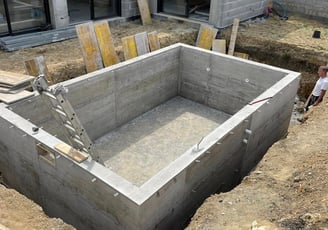 Création d'une piscine béton 
