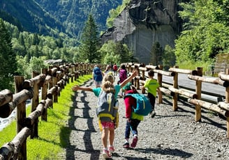 Walking toward Sasso Remenno — Europe's biggest boulder