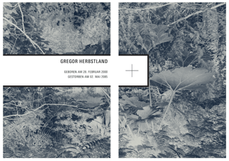 kunstlerisches Zwei-Trauerkarten-Design mit vielseitiger Flora