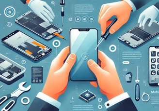 Phone repair image with tools
