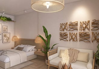 Diseño boho tropical