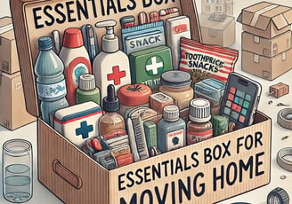 essential survival box for moving day with Leovan Removals