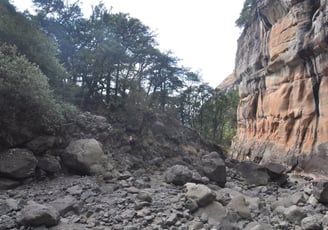 Tugela gorge walk and Policemans Helmet, Thendele Upper Camp, Drakensberg Amphitheatre, South Africa