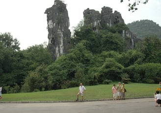 Nick Billington at the seven stars park, Guilin, China