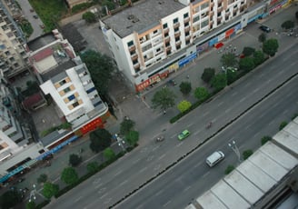 view from our hotel in Guilin, China